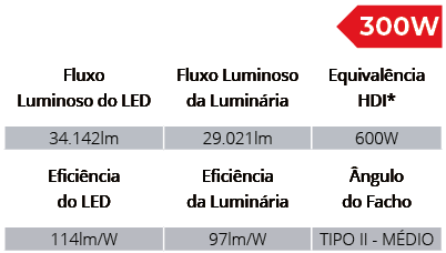 Especificações Técnicas SPXL1006/300